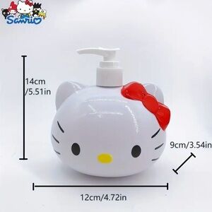 Hello Kitty Liquid Pump Bottle - Hand or Kitchen Soap, Shower Gel, Lotion NEW